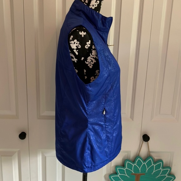 Fabulous royal blue Lopez vest with zip front and draw string bottom - Picture 4 of 16